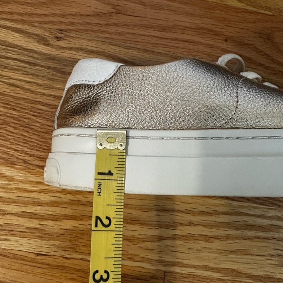 Soludos Ibiza Classic Rose Gold Leather Sneaker Women’s Size 7 - Picture 8 of 10